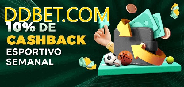 10% de bônus de cashback na DDBET.COM